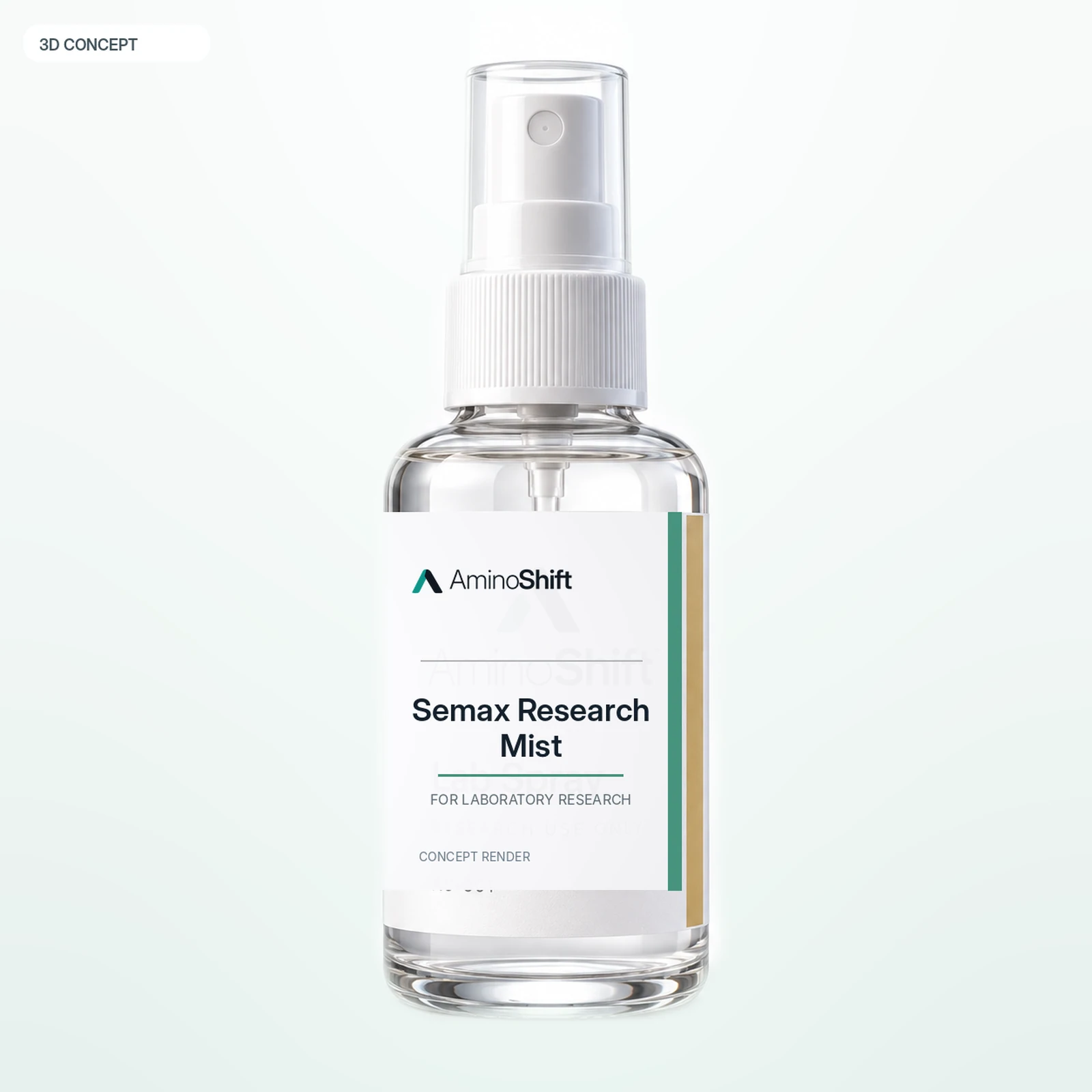 Semax Research Mist — 3D render · Not inventory photography