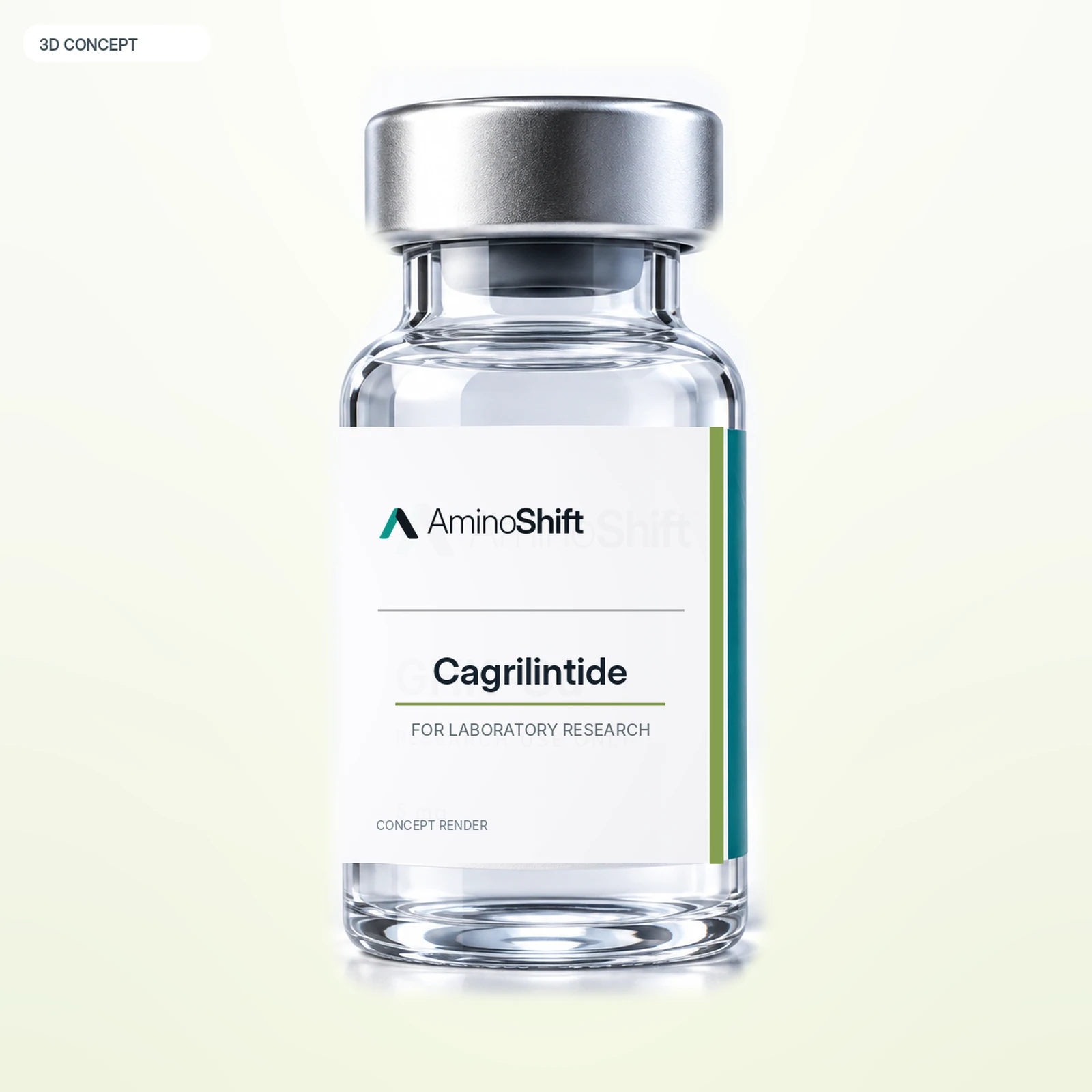 Cagrilintide — 3D render · Not inventory photography